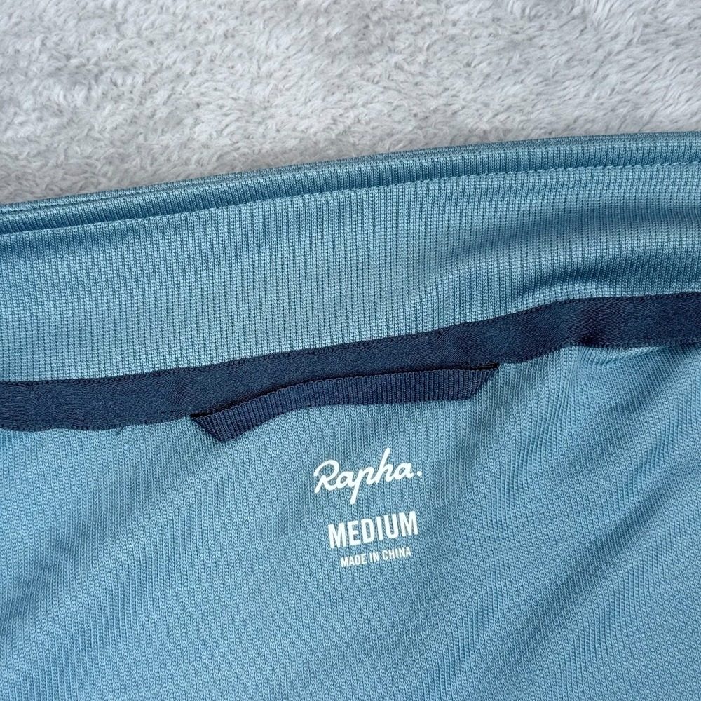Rapha Brevet Cycling Jersey Mens Medium Blue Full Zip Short Sleeve Reflective - Picture 7 of 10